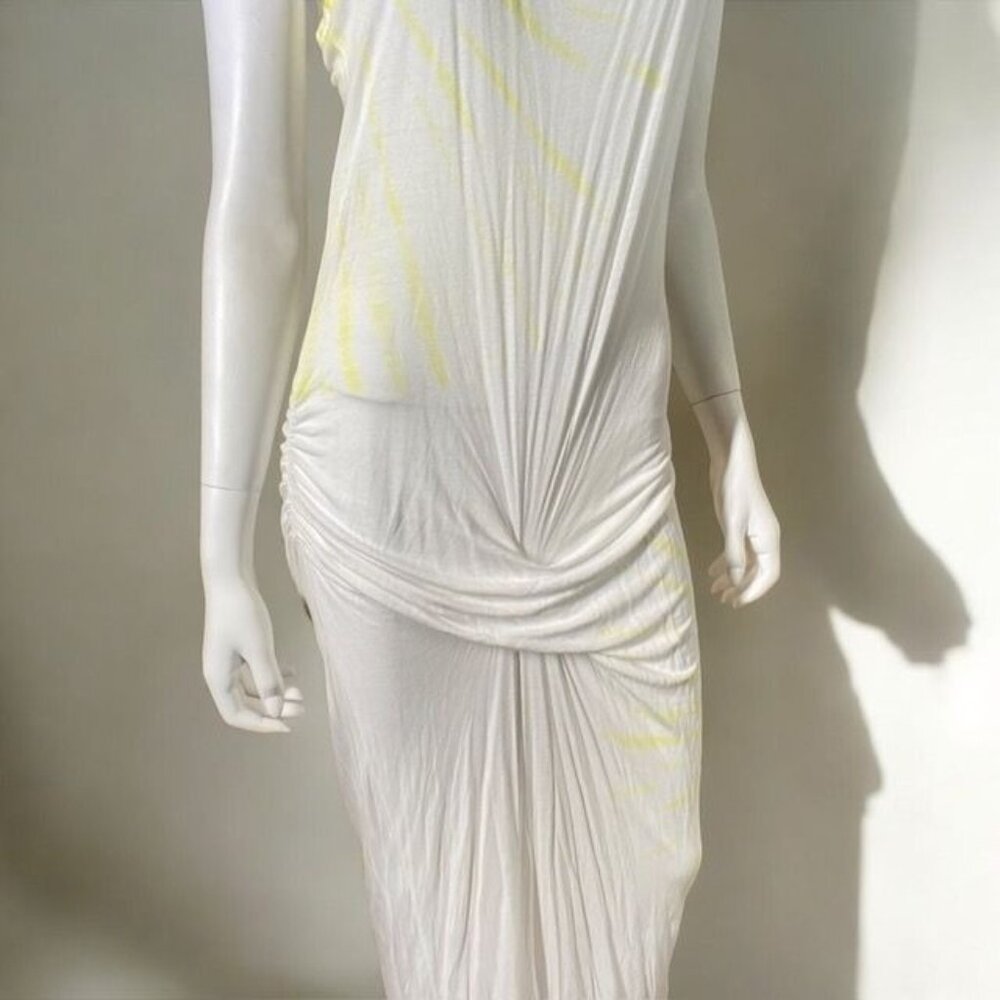 Young Fabulous & Broke Maxi Dress White Yellow, Size Large - Picture 7 of 13